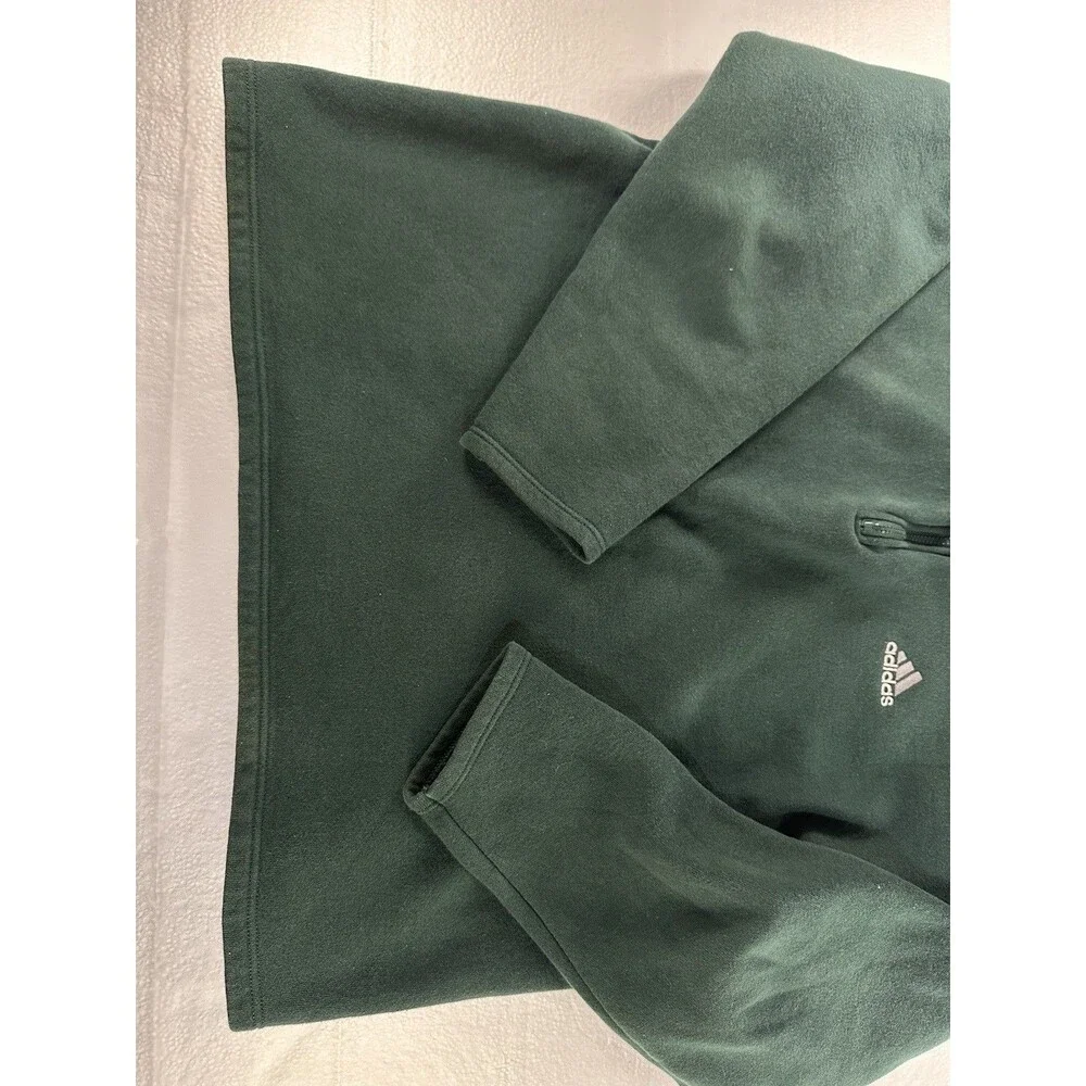 VTG 90’s Adidas Sweatshirt‎ Men’s Medium Equipment Sweater Green 1/4 Zip